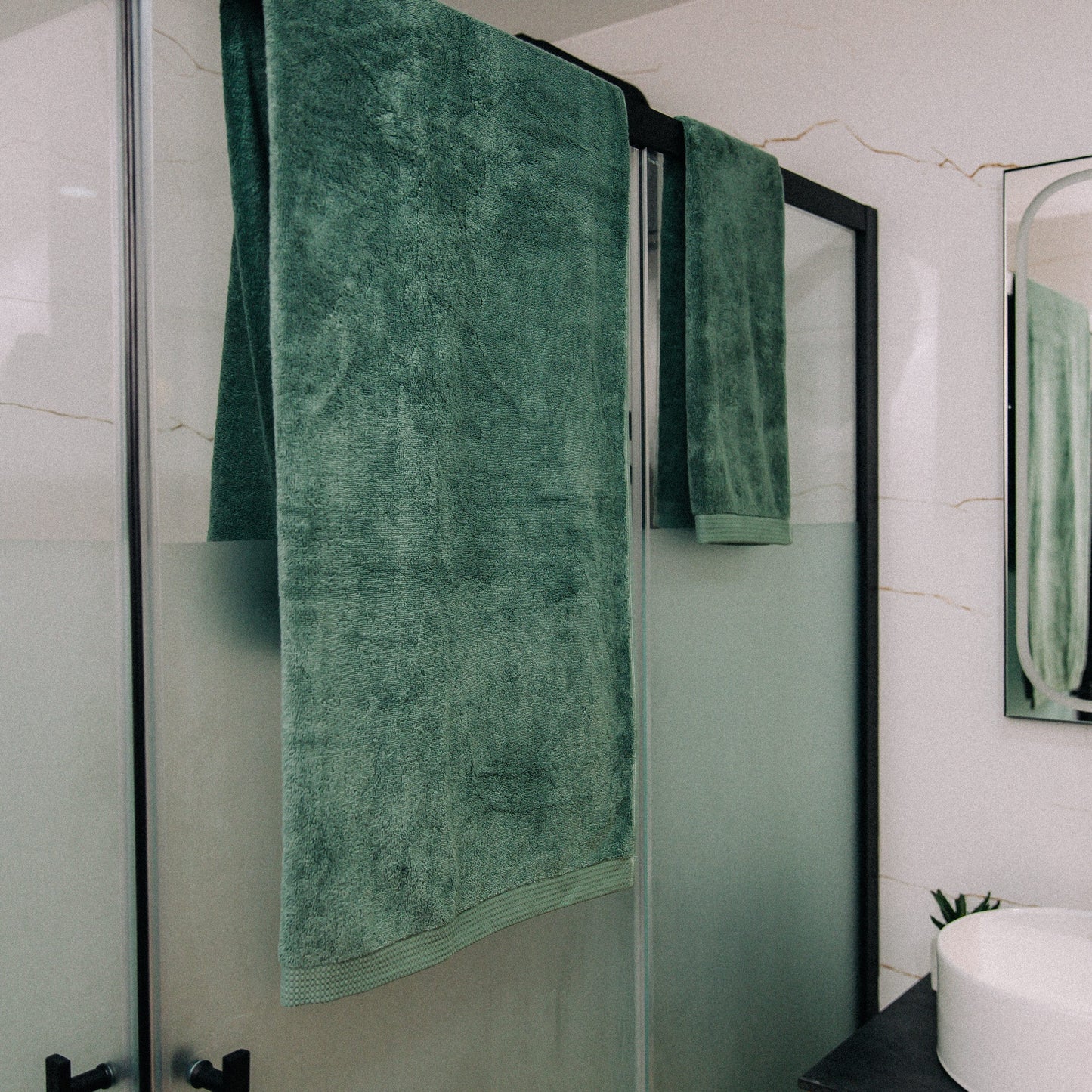 3-piece towel set Stone Green