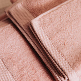 2-teiliges Handtuchset in Peach Blush