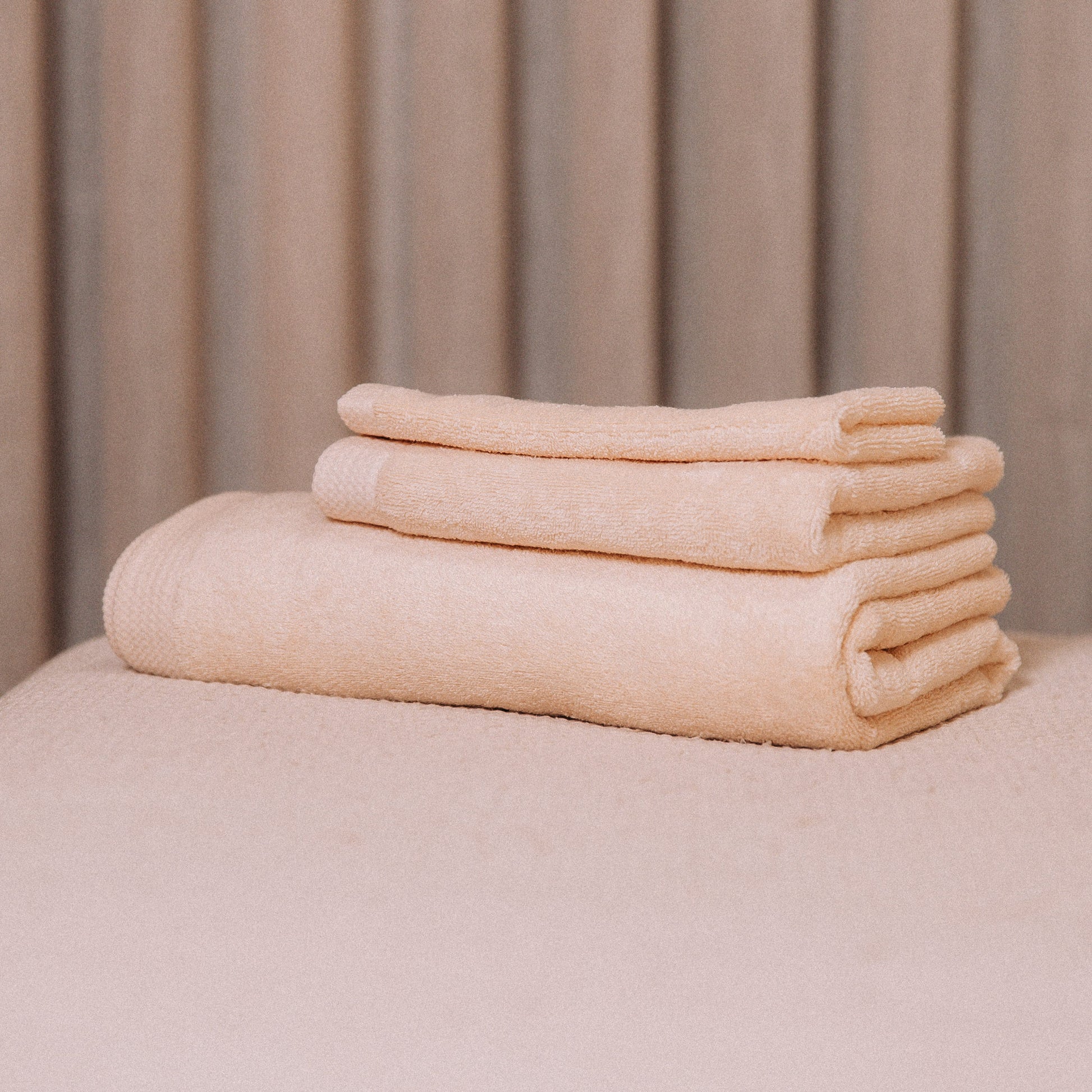 3-teiliges Handtuchset in Soft Buttercream – Liceia Home