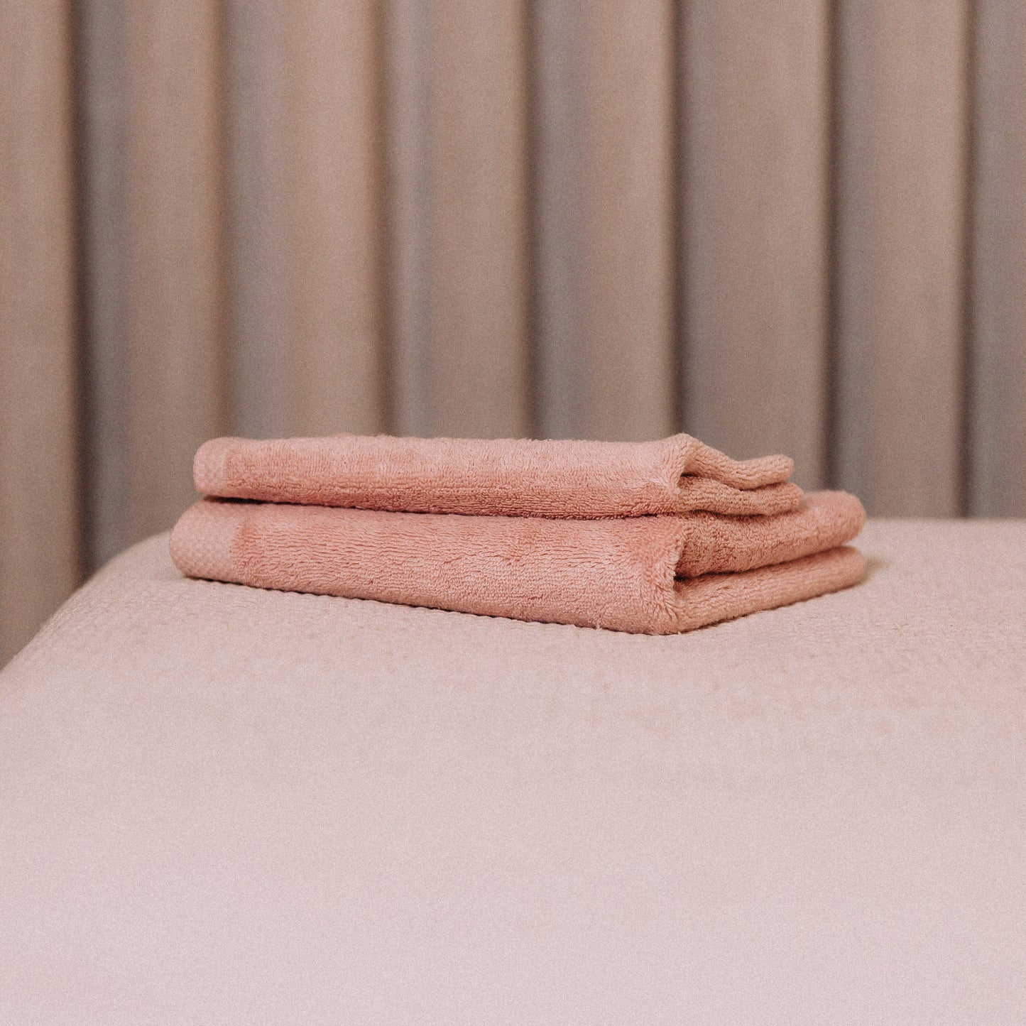 2-piece towel set Peach Blush